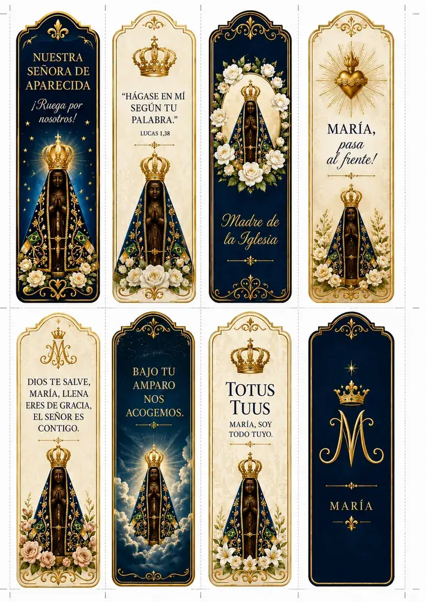 Marcapáginas marianos
